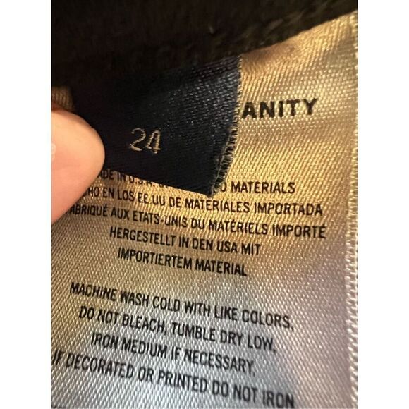 Citizens of Humanity Women's Black Annina Corduroy Wide Leg Pants Size 24 NWOT - Picture 10 of 13